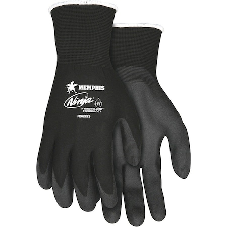 Mcr Safety Ninja Hydropellent Technology Gloves, Small, 2/PR, Black MCSCRWN9699S
